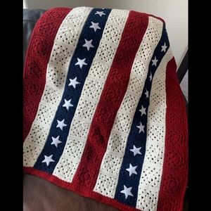 Handcrafted Stars & Stripes Blanket/Throw